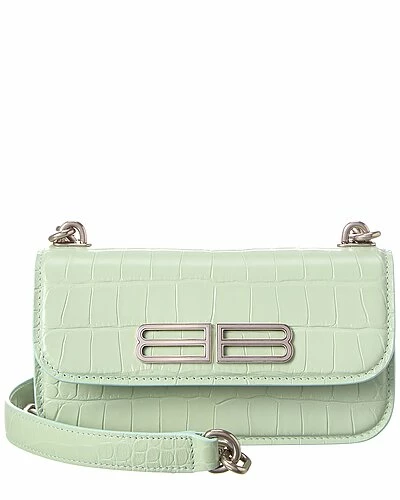 Balenciaga Gossip XS Croc-Embossed Leather Shoulder Bag Women 1 Balenciaga Gossip XS Croc-Embossed Leather Shoulder Bag Women