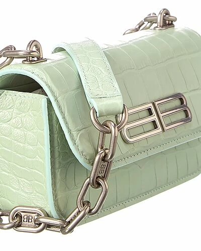 Balenciaga Gossip XS Croc-Embossed Leather Shoulder Bag Women 3 Balenciaga Gossip XS Croc-Embossed Leather Shoulder Bag Women - Image 3