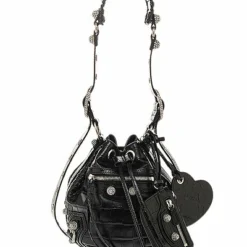 Balenciaga Le Cagole Leather Bucket Bag Women