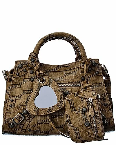 Balenciaga Neo Cagole XS Leather Shoulder Bag Women 1 Balenciaga Neo Cagole XS Leather Shoulder Bag Women