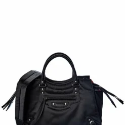 Balenciaga Neo Classic Medium Nylon Shoulder Bag Women