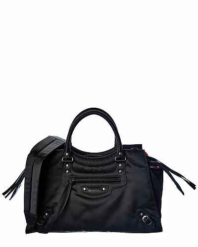 Balenciaga Neo Classic Medium Nylon Shoulder Bag Women 1 Balenciaga Neo Classic Medium Nylon Shoulder Bag Women