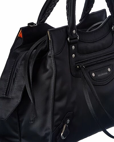 Balenciaga Neo Classic Medium Nylon Shoulder Bag Women 3 Balenciaga Neo Classic Medium Nylon Shoulder Bag Women - Image 3