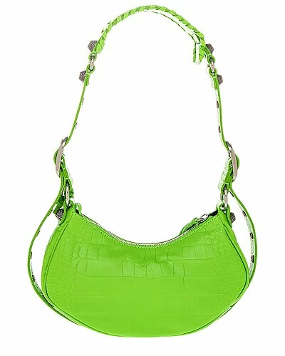 Balenciaga Le Cagole XS Croc-Embossed Leather Shoulder Bag Women 2 Balenciaga Le Cagole XS Croc-Embossed Leather Shoulder Bag Women - Image 2