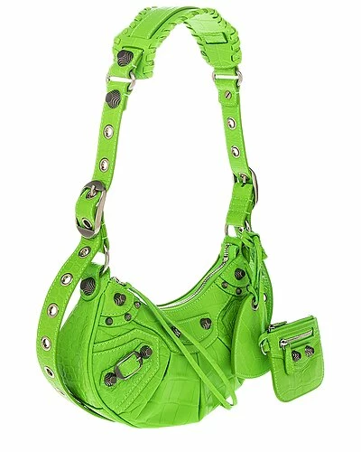Balenciaga Le Cagole XS Croc-Embossed Leather Shoulder Bag Women 3 Balenciaga Le Cagole XS Croc-Embossed Leather Shoulder Bag Women - Image 3
