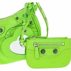 Balenciaga Le Cagole XS Croc-Embossed Leather Shoulder Bag Women 8 Balenciaga Le Cagole XS Croc-Embossed Leather Shoulder Bag Women -Makeups Sales Shop 1160506637 RLLD 4