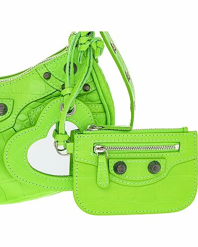 Balenciaga Le Cagole XS Croc-Embossed Leather Shoulder Bag Women 4 Balenciaga Le Cagole XS Croc-Embossed Leather Shoulder Bag Women - Image 4