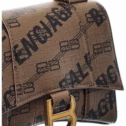 Balenciaga Hourglass XS Coated Canvas Shoulder Bag Women -Makeups Sales Shop 1160527036 RLLD 3