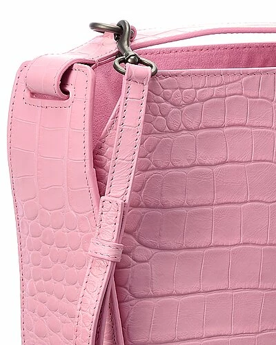 Balenciaga Tool 2.0 XS North-South Croc-Embossed Leather Tote Women 3 Balenciaga Tool 2.0 XS North-South Croc-Embossed Leather Tote Women - Image 3