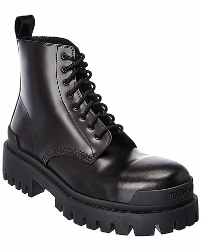 Balenciaga Strike Leather Bootie Men 1 Balenciaga Strike Leather Bootie Men