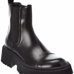 Balenciaga Tractor Leather Bootie Women