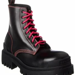 Balenciaga Strike Leather Bootie Women