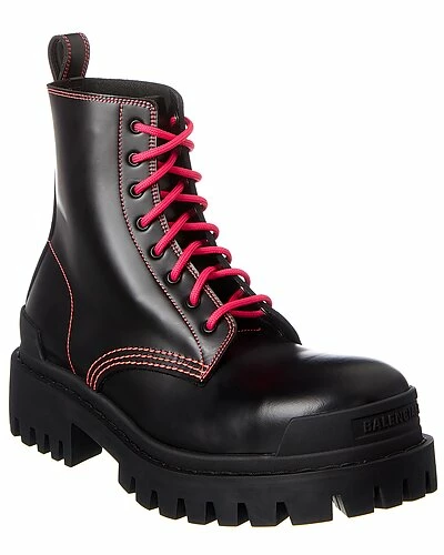 Balenciaga Strike Leather Bootie Women 1 Balenciaga Strike Leather Bootie Women