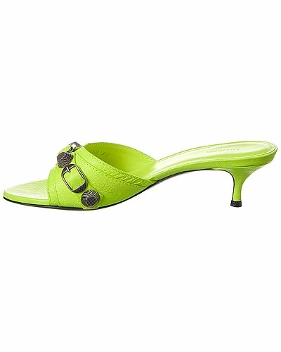 Balenciaga Cagole Leather Sandal Women 2 Balenciaga Cagole Leather Sandal Women - Image 2