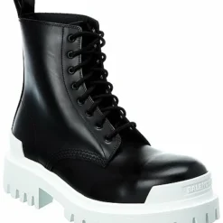Balenciaga Strike Leather Bootie Women