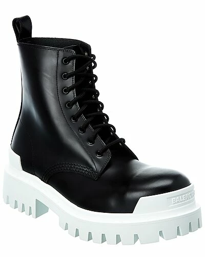 Balenciaga Strike Leather Bootie Women 1 Balenciaga Strike Leather Bootie Women