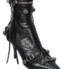 Balenciaga Cagole Leather Bootie Women