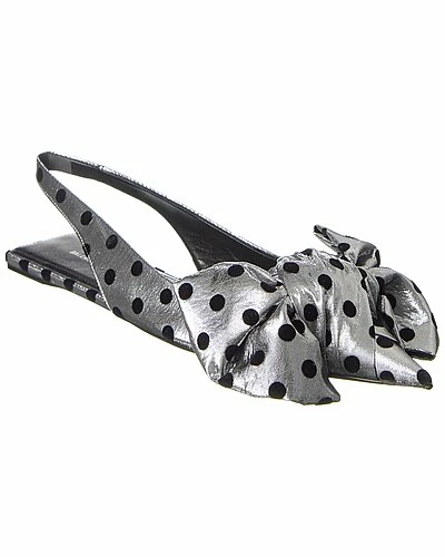 Balenciaga Polka Dot Slingback Flat Women 1 Balenciaga Polka Dot Slingback Flat Women