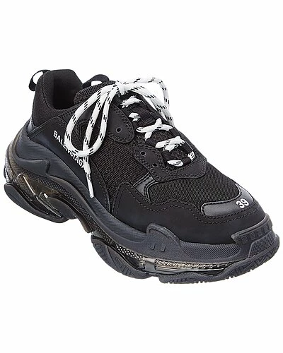 Balenciaga Triple S Clear Sole Sneaker Women Black 6 Balenciaga Triple S Clear Sole Sneaker Women Black - Image 6